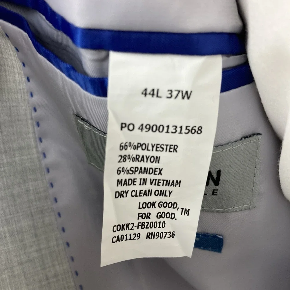 KENNETH COLE REACTION 2-pc suit Mismatched Jacket 44L Pants 33Wx32L E081219‎